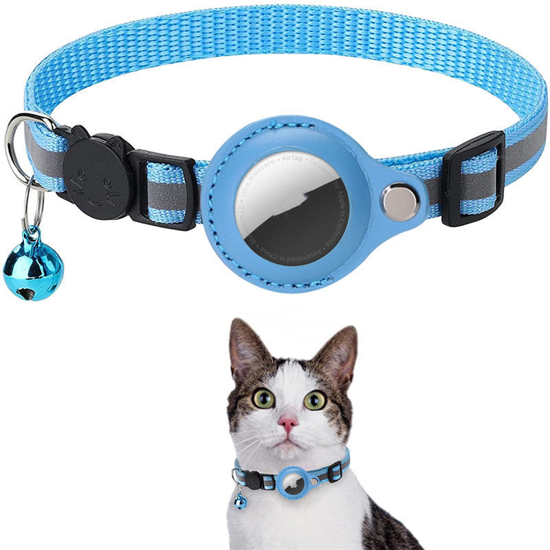Reflective Pet Collar with Waterproof Airtag Holder