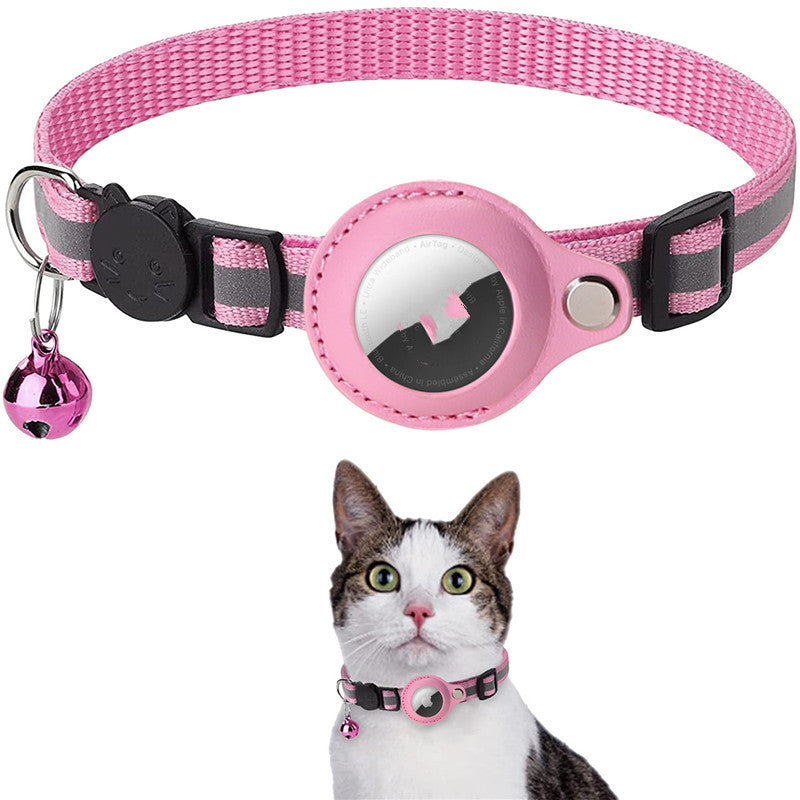 Reflective Pet Collar with Waterproof Airtag Holder