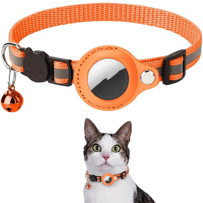 Reflective Pet Collar with Waterproof Airtag Holder