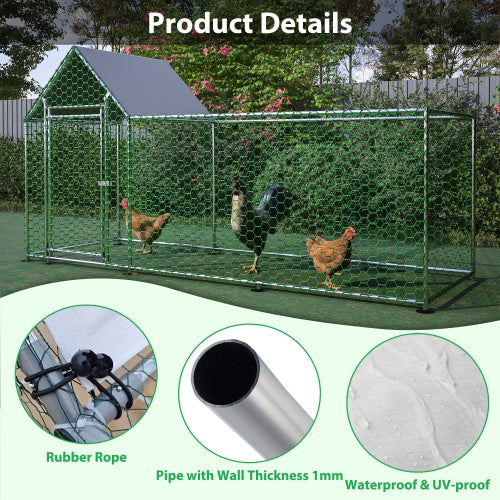 Chicken Coop Cage with Secure Lid