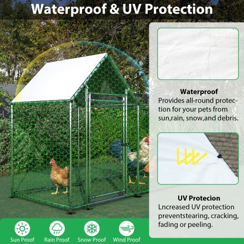 Chicken Coop Cage with Secure Lid