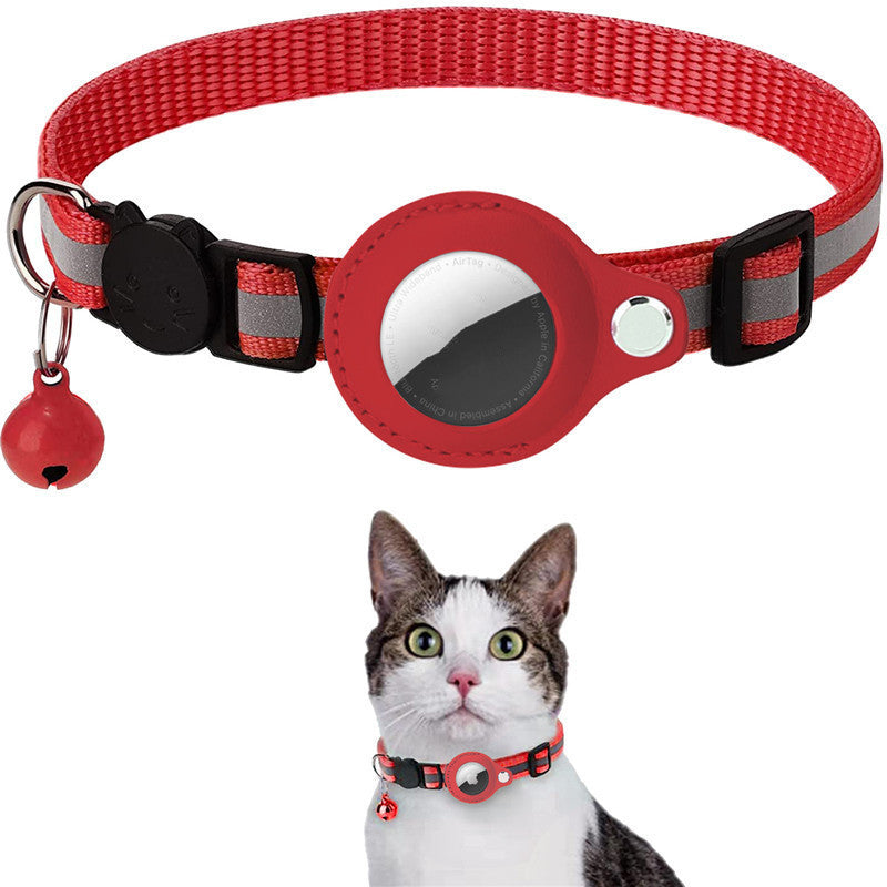 Reflective Pet Collar with Waterproof Airtag Holder