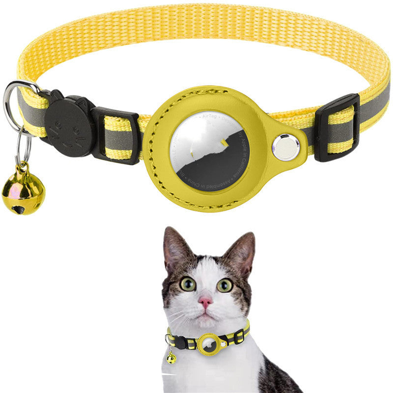 Reflective Pet Collar with Waterproof Airtag Holder